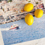Greece Collection: Hydra Port Linen Tea Towel