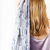 Skinny Silk Scarf in 5.45 Black & White