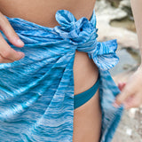 Large Square Silk Scarf Tamarama Ripples