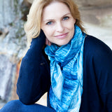 Large Square Silk Scarf Tamarama Ripples