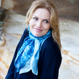 Large Square Silk Scarf Tamarama Ripples
