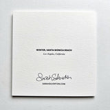 Cards "Winter, Santa Monica Beach"