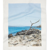Greece Collection: Paros Makria Miti Beach Linen Tea towel