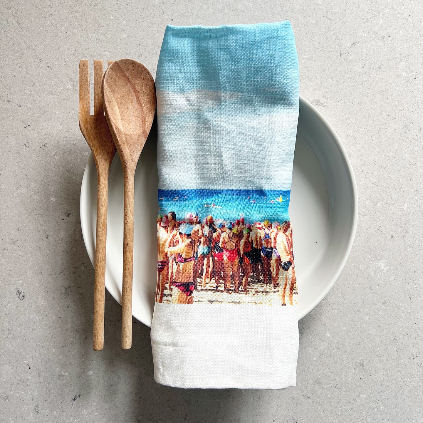 Tea towel, The Starting Line, Bondi Beach